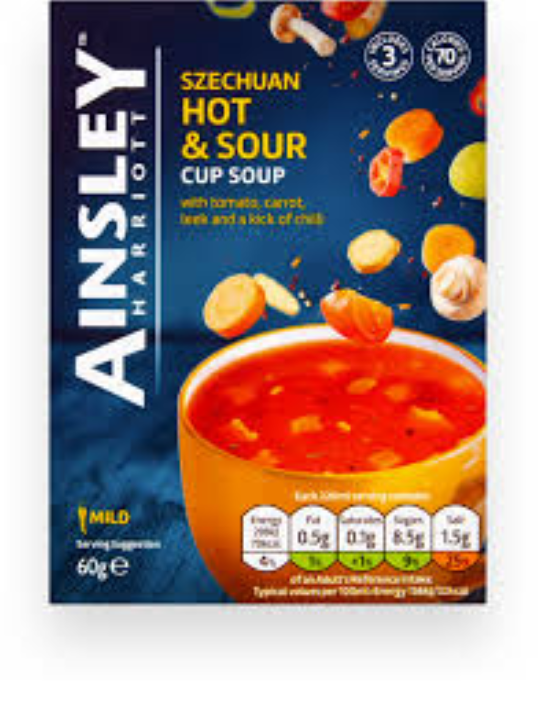 AINSLEY HARRIOT CUP A SOUP SZECHAN HOT N SOUR 3S